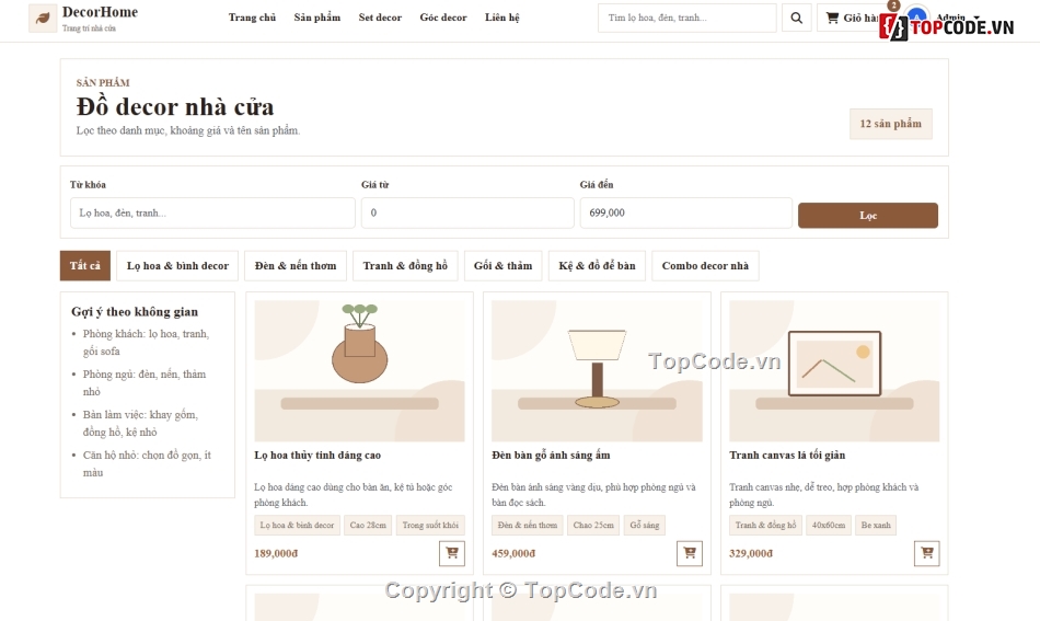 website nhà,đồ án website,bán website